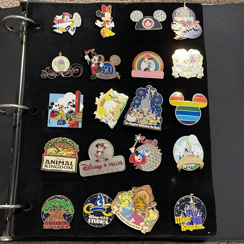 Disney Collection Pin Book with Pins